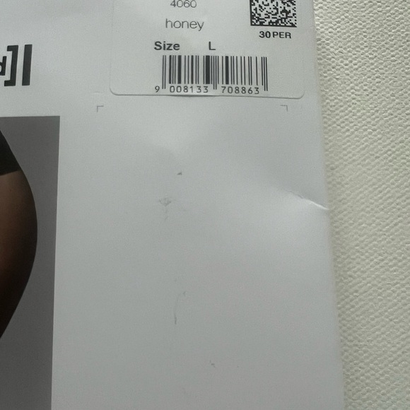 Wolford Black Ultra-Sheer Tights Size L Color Honey (F2) - Picture 4 of 5